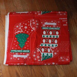 Vintage Ameritex "Frosty Christmas" Textured Fabric Pattern